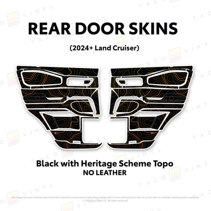 Taco Vinyl Land Cruiser 250 Door Skins | '24+ Land Cruiser