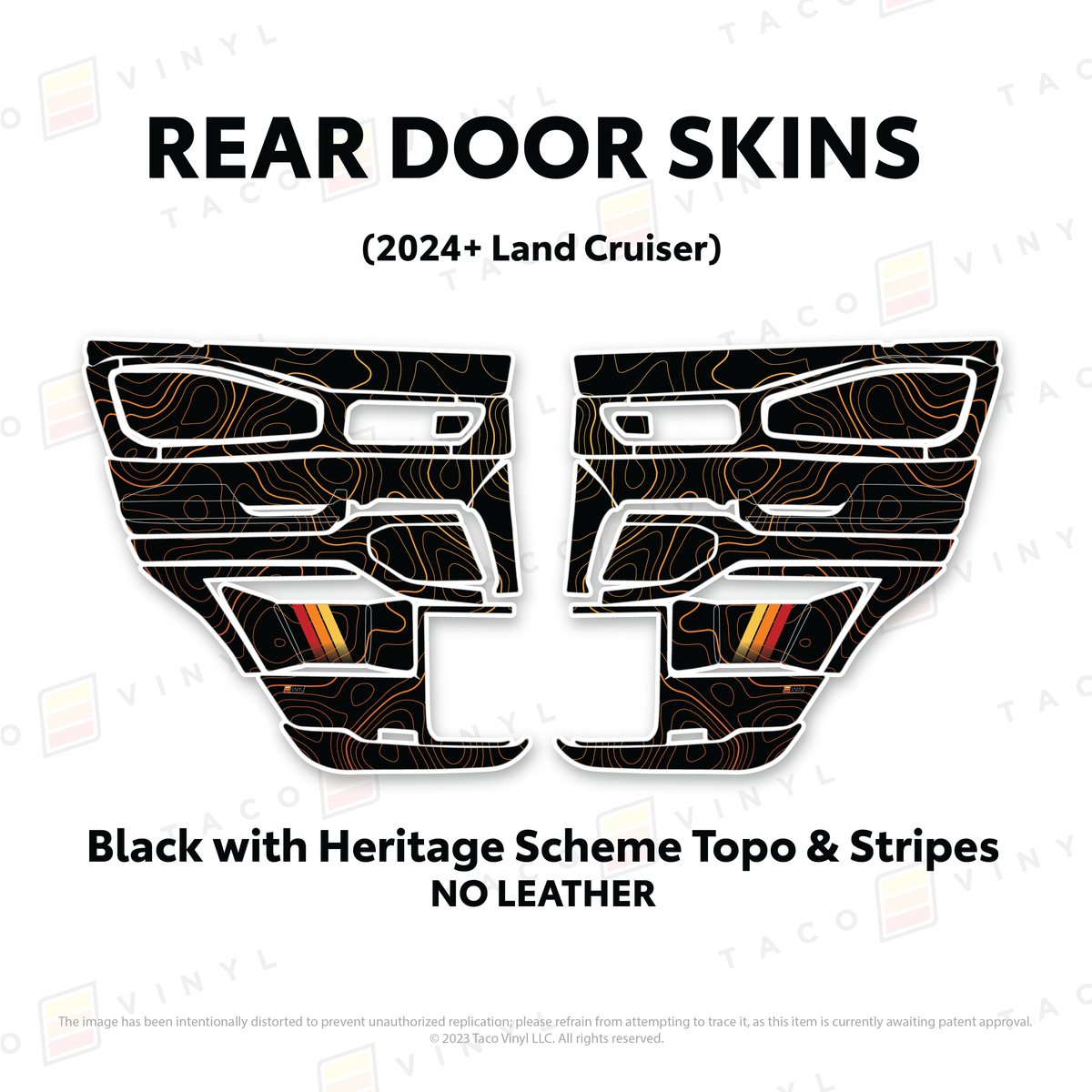 Taco Vinyl Land Cruiser 250 Door Skins | '24+ Land Cruiser