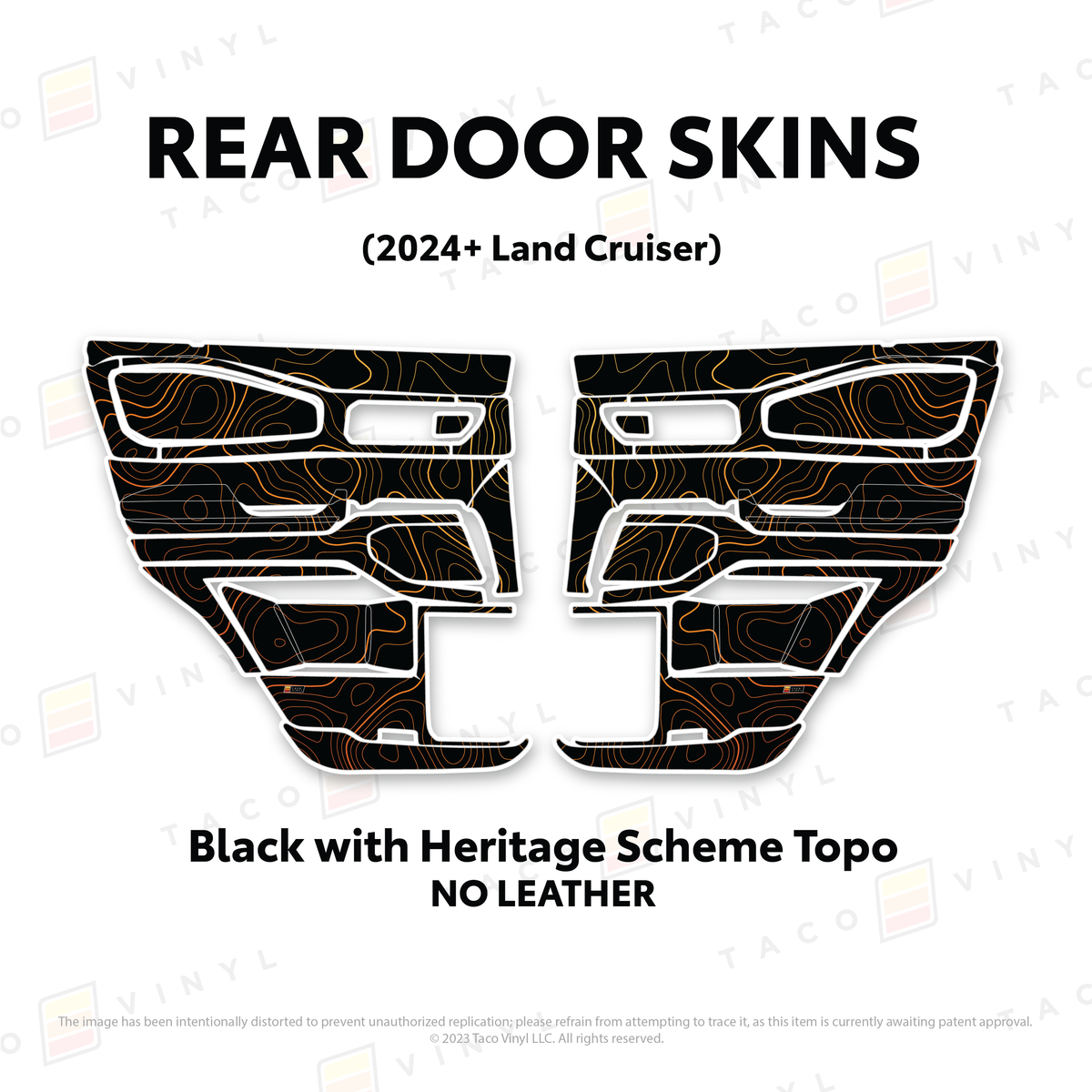 Taco Vinyl Land Cruiser 250 Door Skins | '24+ Land Cruiser