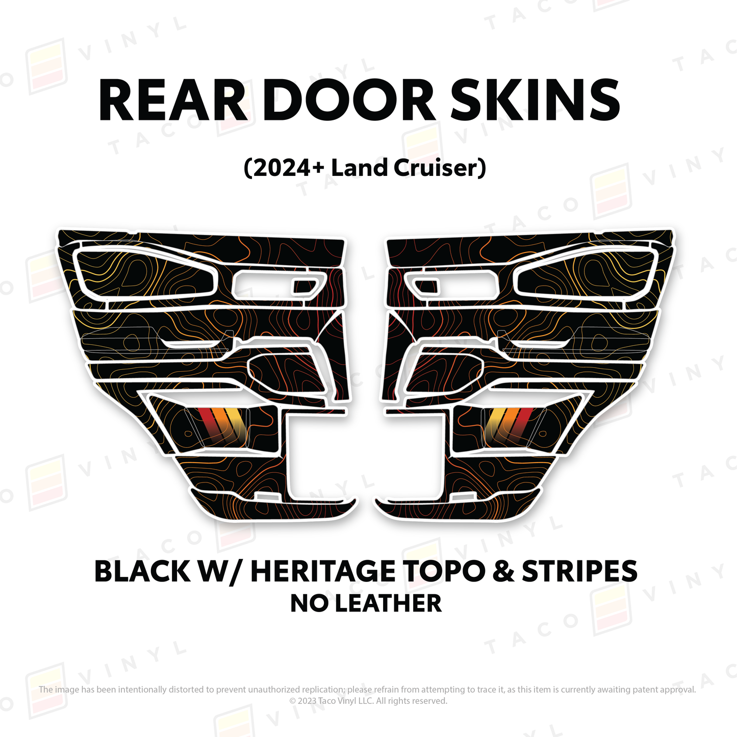 Taco Vinyl Land Cruiser 250 Door Skins | '24+ Land Cruiser