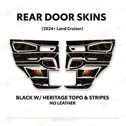 Taco Vinyl Land Cruiser 250 Door Skins | '24+ Land Cruiser