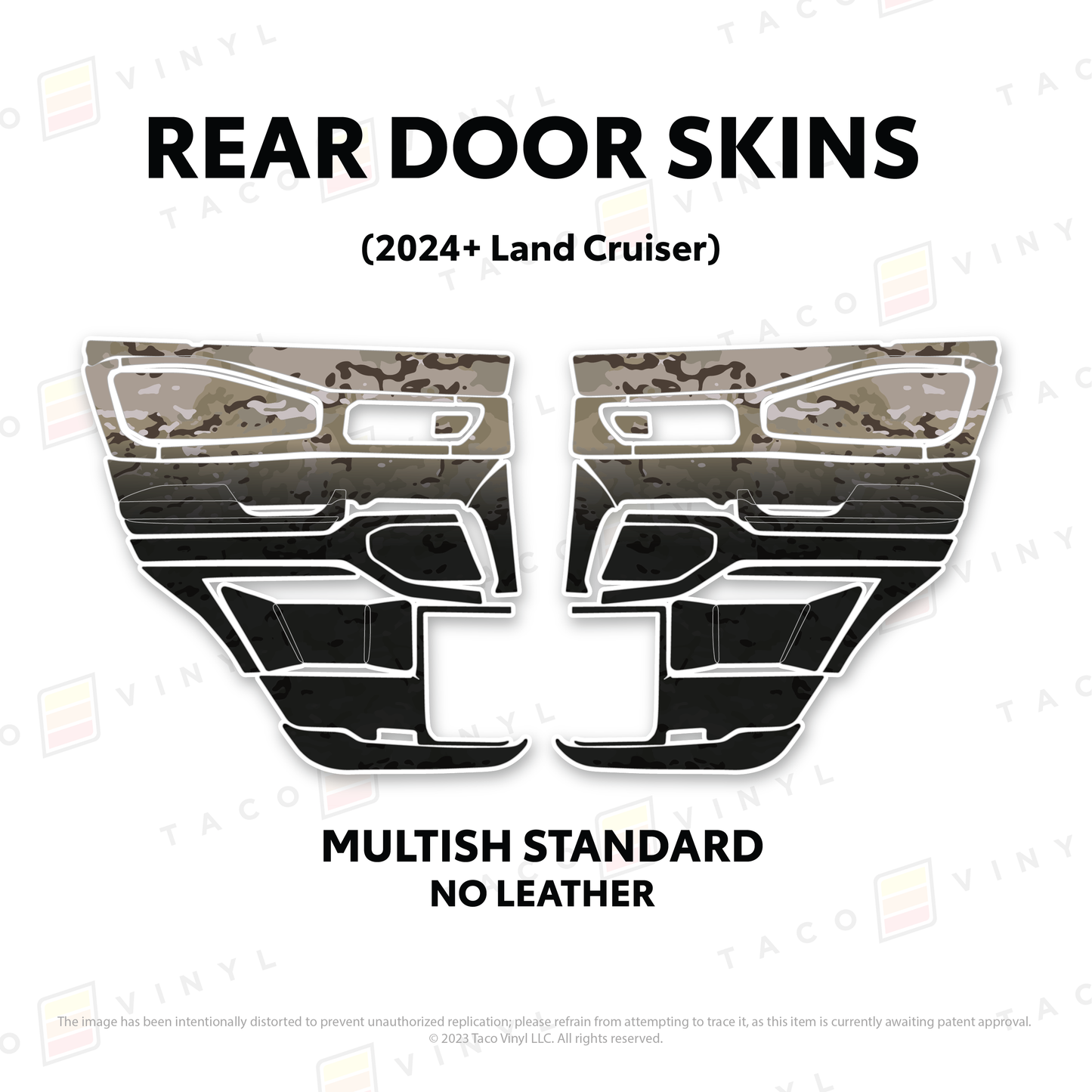 Taco Vinyl Land Cruiser 250 Door Skins | '24+ Land Cruiser