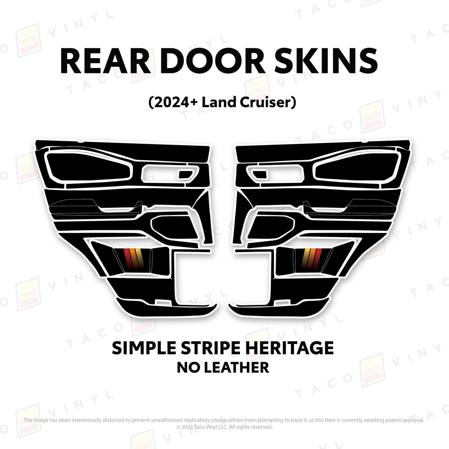 Taco Vinyl Land Cruiser 250 Door Skins | '24+ Land Cruiser