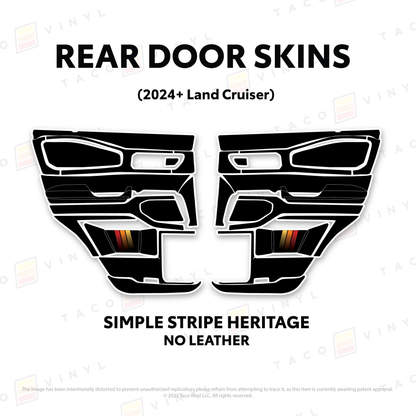 Taco Vinyl Land Cruiser 250 Door Skins | '24+ Land Cruiser