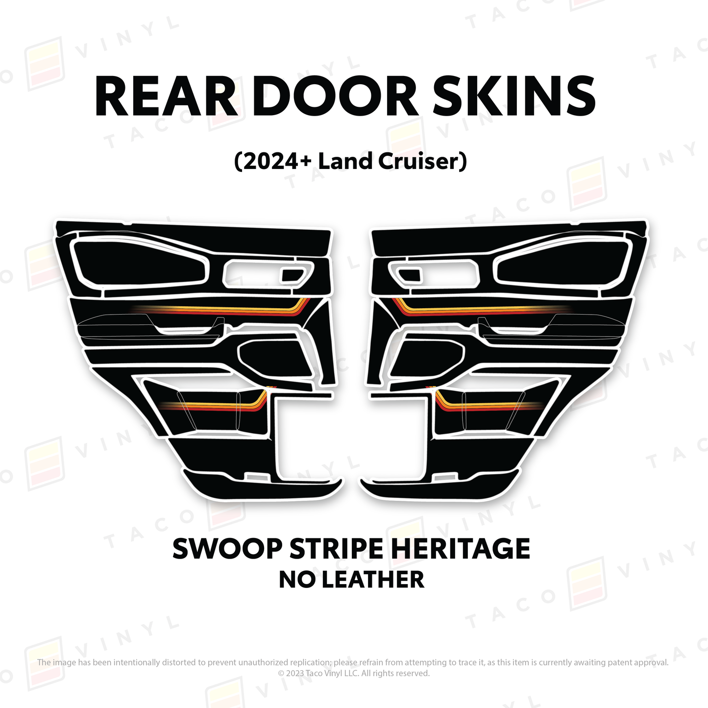 Taco Vinyl Land Cruiser 250 Door Skins | '24+ Land Cruiser