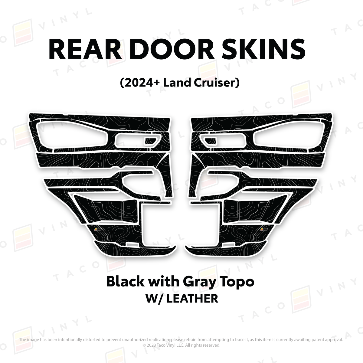 Taco Vinyl Land Cruiser 250 Door Skins | '24+ Land Cruiser