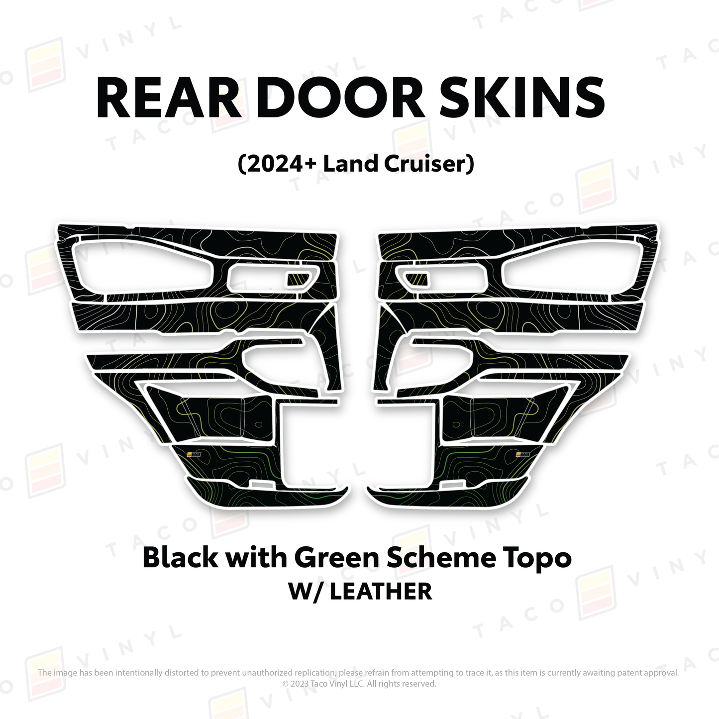 Taco Vinyl Land Cruiser 250 Door Skins | '24+ Land Cruiser