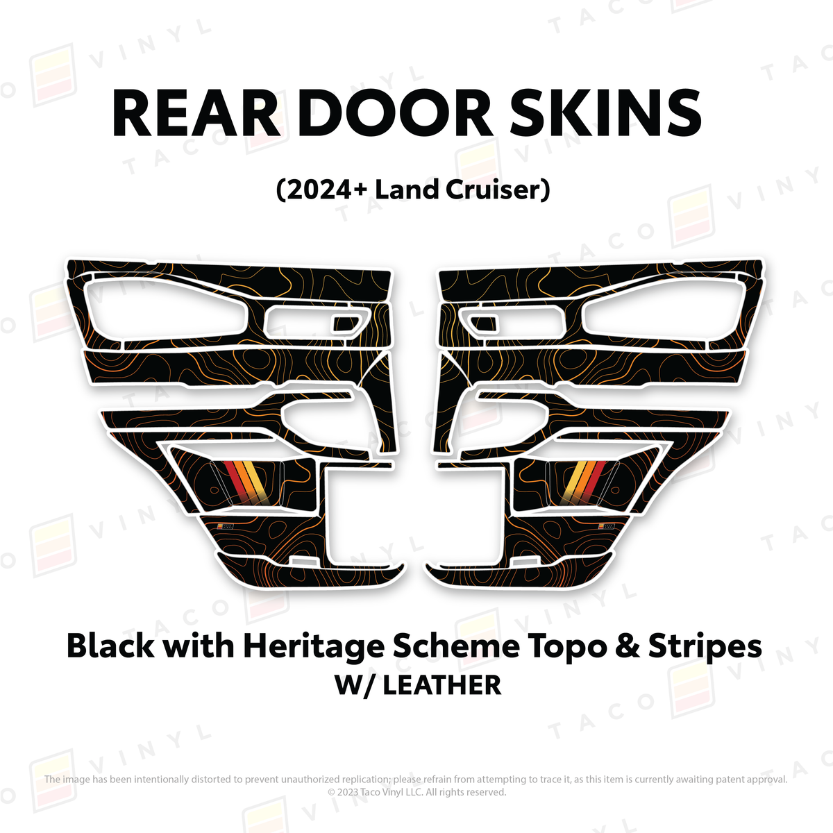Taco Vinyl Land Cruiser 250 Door Skins | '24+ Land Cruiser