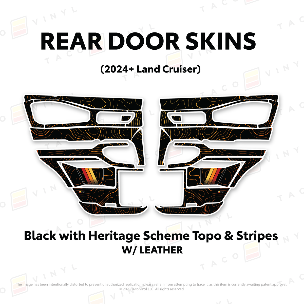 Taco Vinyl Land Cruiser 250 Door Skins | '24+ Land Cruiser