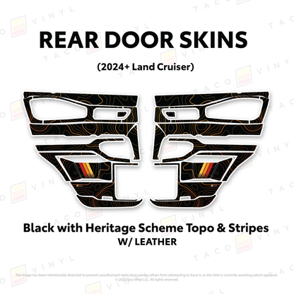 Taco Vinyl Land Cruiser 250 Door Skins | '24+ Land Cruiser