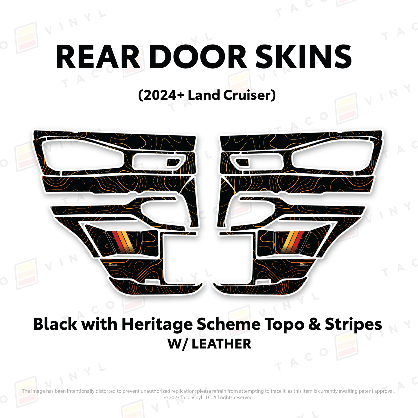 Taco Vinyl Land Cruiser 250 Door Skins | '24+ Land Cruiser