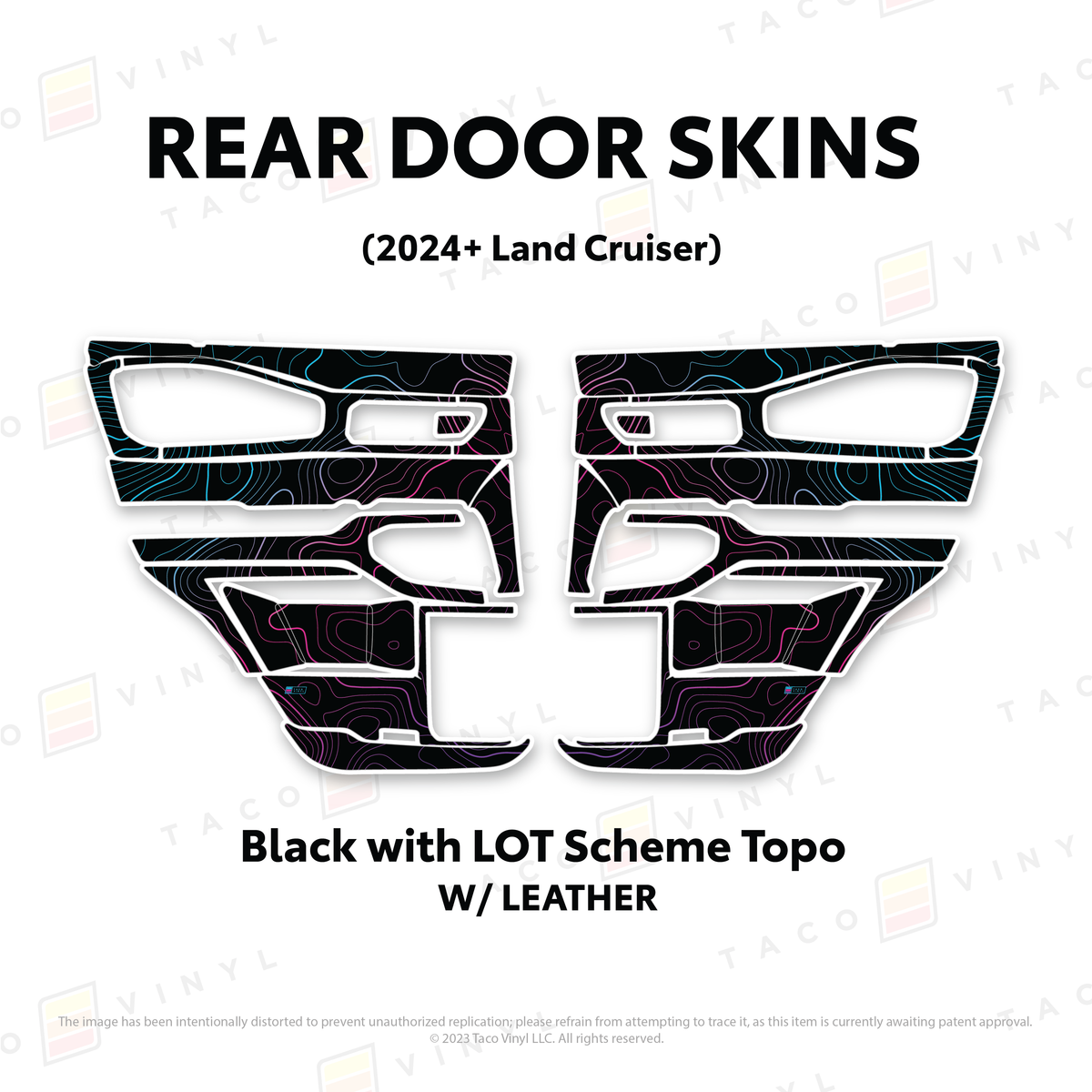 Taco Vinyl Land Cruiser 250 Door Skins | '24+ Land Cruiser