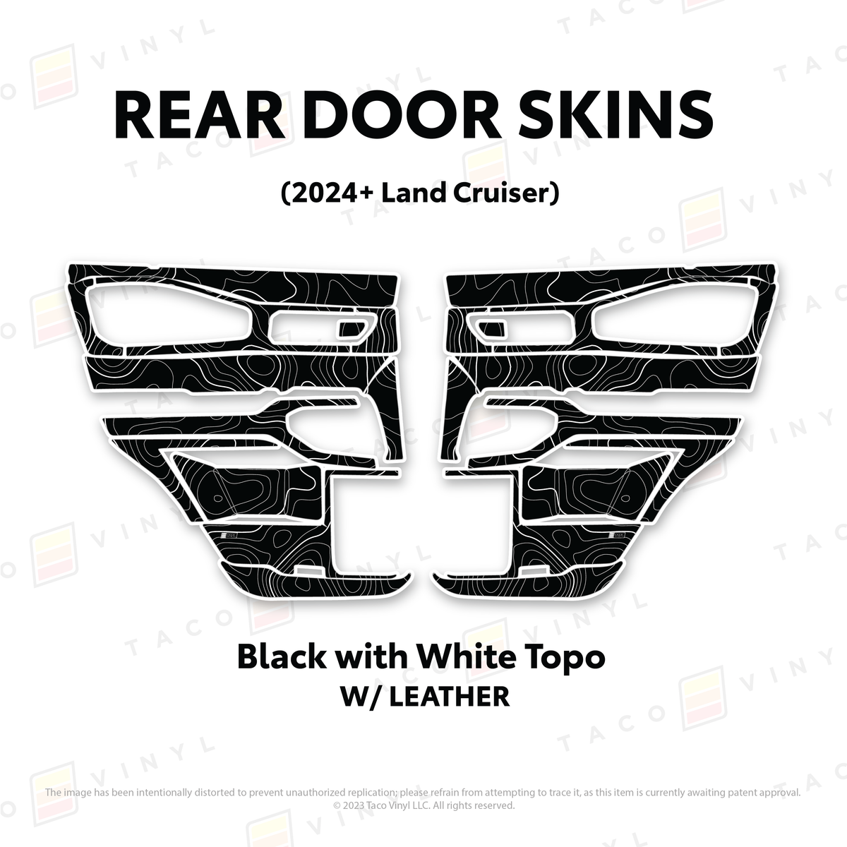Taco Vinyl Land Cruiser 250 Door Skins | '24+ Land Cruiser