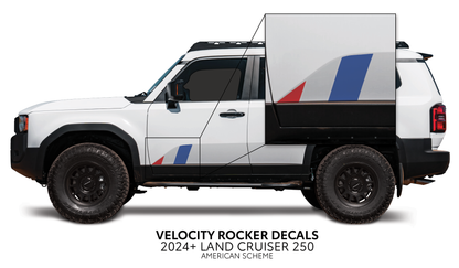 Taco Vinyl Land Cruiser 250 Velocity Lower Rocker Decals | '24+ Land Cruiser