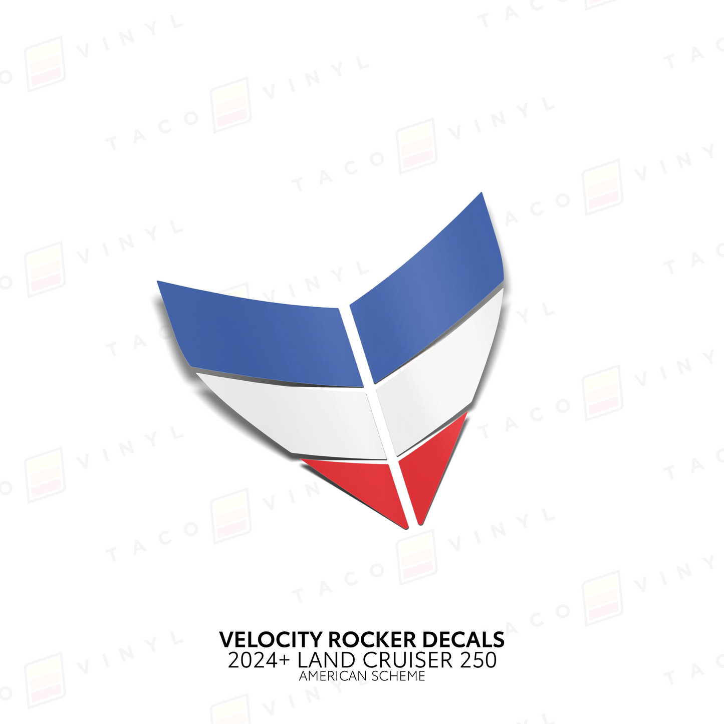 Taco Vinyl Land Cruiser 250 Velocity Lower Rocker Decals | '24+ Land Cruiser