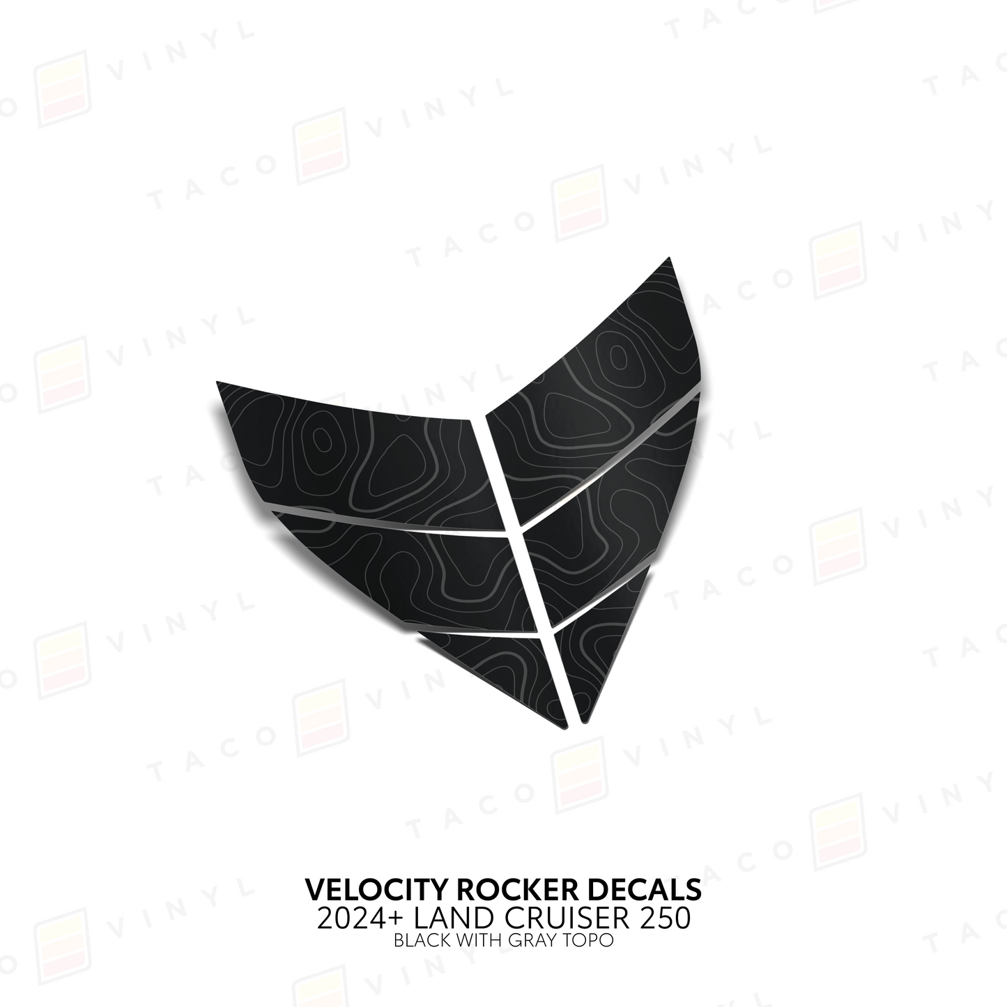 Taco Vinyl Land Cruiser 250 Velocity Lower Rocker Decals | '24+ Land Cruiser