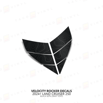 Taco Vinyl Land Cruiser 250 Velocity Lower Rocker Decals | '24+ Land Cruiser