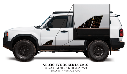 Taco Vinyl Land Cruiser 250 Velocity Lower Rocker Decals | '24+ Land Cruiser