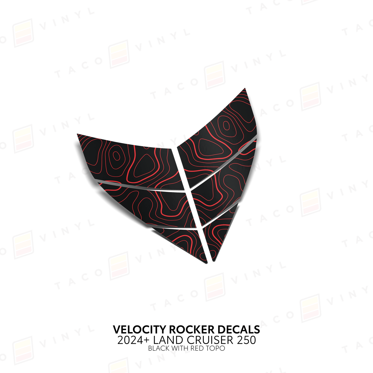 Taco Vinyl Land Cruiser 250 Velocity Lower Rocker Decals | '24+ Land Cruiser