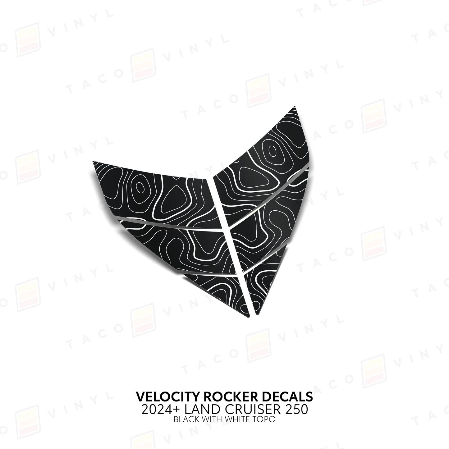 Taco Vinyl Land Cruiser 250 Velocity Lower Rocker Decals | '24+ Land Cruiser