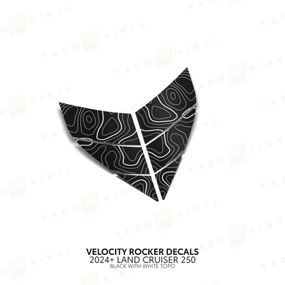 Taco Vinyl Land Cruiser 250 Velocity Lower Rocker Decals | '24+ Land Cruiser