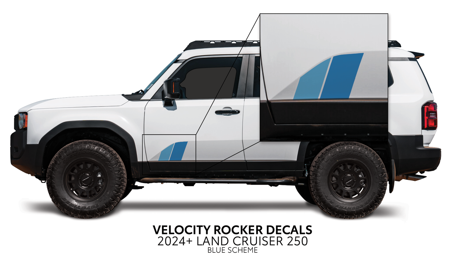 Taco Vinyl Land Cruiser 250 Velocity Lower Rocker Decals | '24+ Land Cruiser