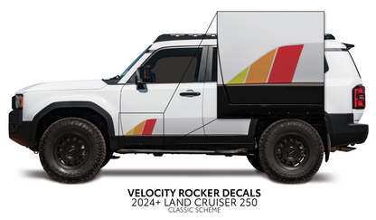 Taco Vinyl Land Cruiser 250 Velocity Lower Rocker Decals | '24+ Land Cruiser