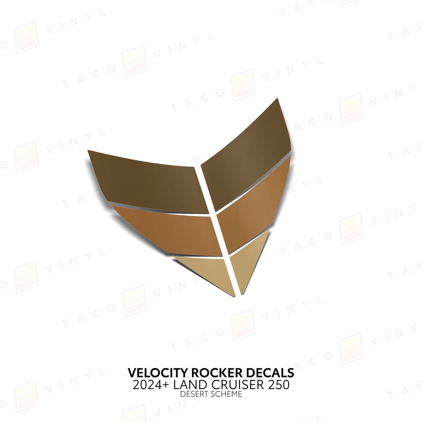 Taco Vinyl Land Cruiser 250 Velocity Lower Rocker Decals | '24+ Land Cruiser