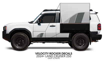 Taco Vinyl Land Cruiser 250 Velocity Lower Rocker Decals | '24+ Land Cruiser