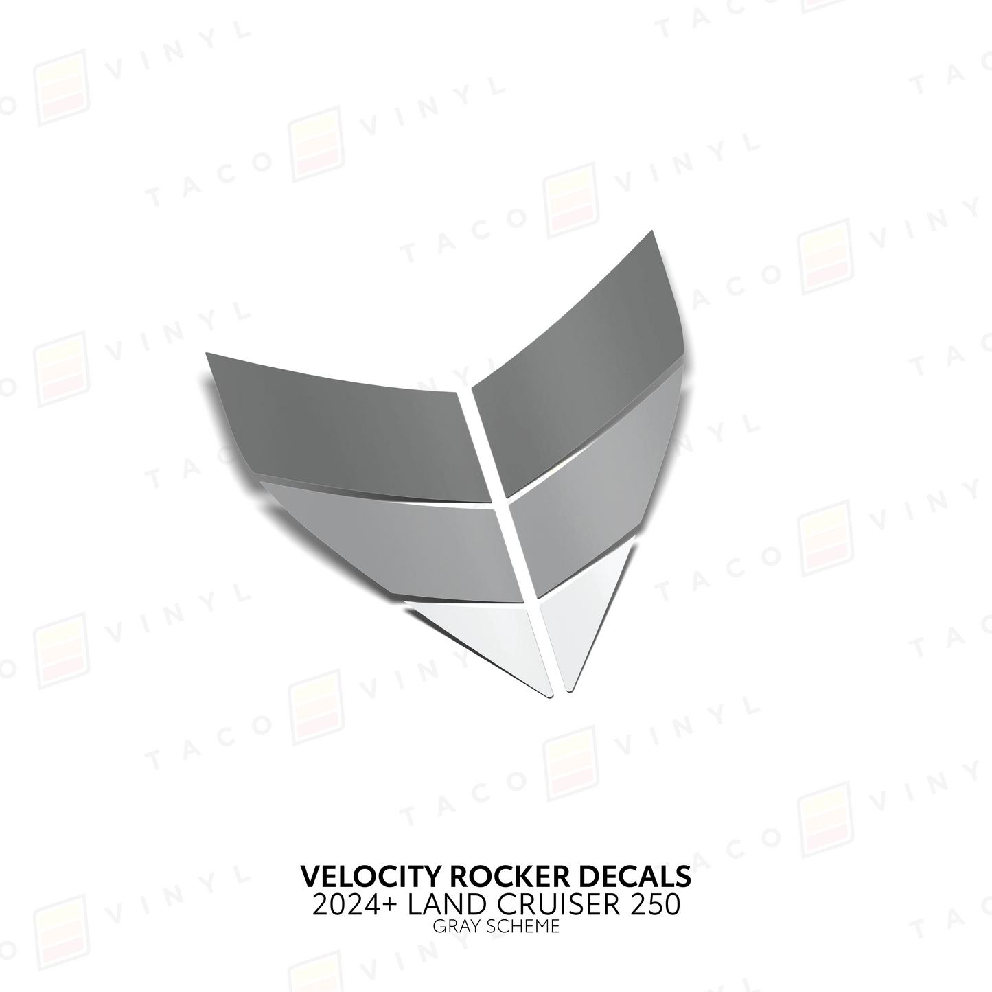 Taco Vinyl Land Cruiser 250 Velocity Lower Rocker Decals | '24+ Land Cruiser