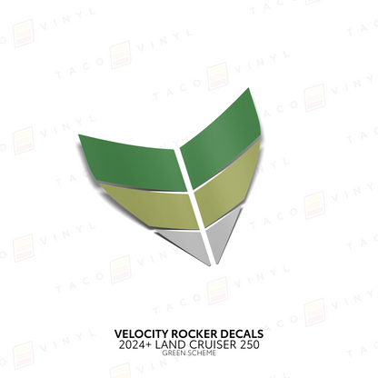 Taco Vinyl Land Cruiser 250 Velocity Lower Rocker Decals | '24+ Land Cruiser