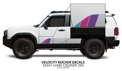 Taco Vinyl Land Cruiser 250 Velocity Lower Rocker Decals | '24+ Land Cruiser