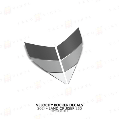 Taco Vinyl Land Cruiser 250 Velocity Lower Rocker Decals | '24+ Land Cruiser