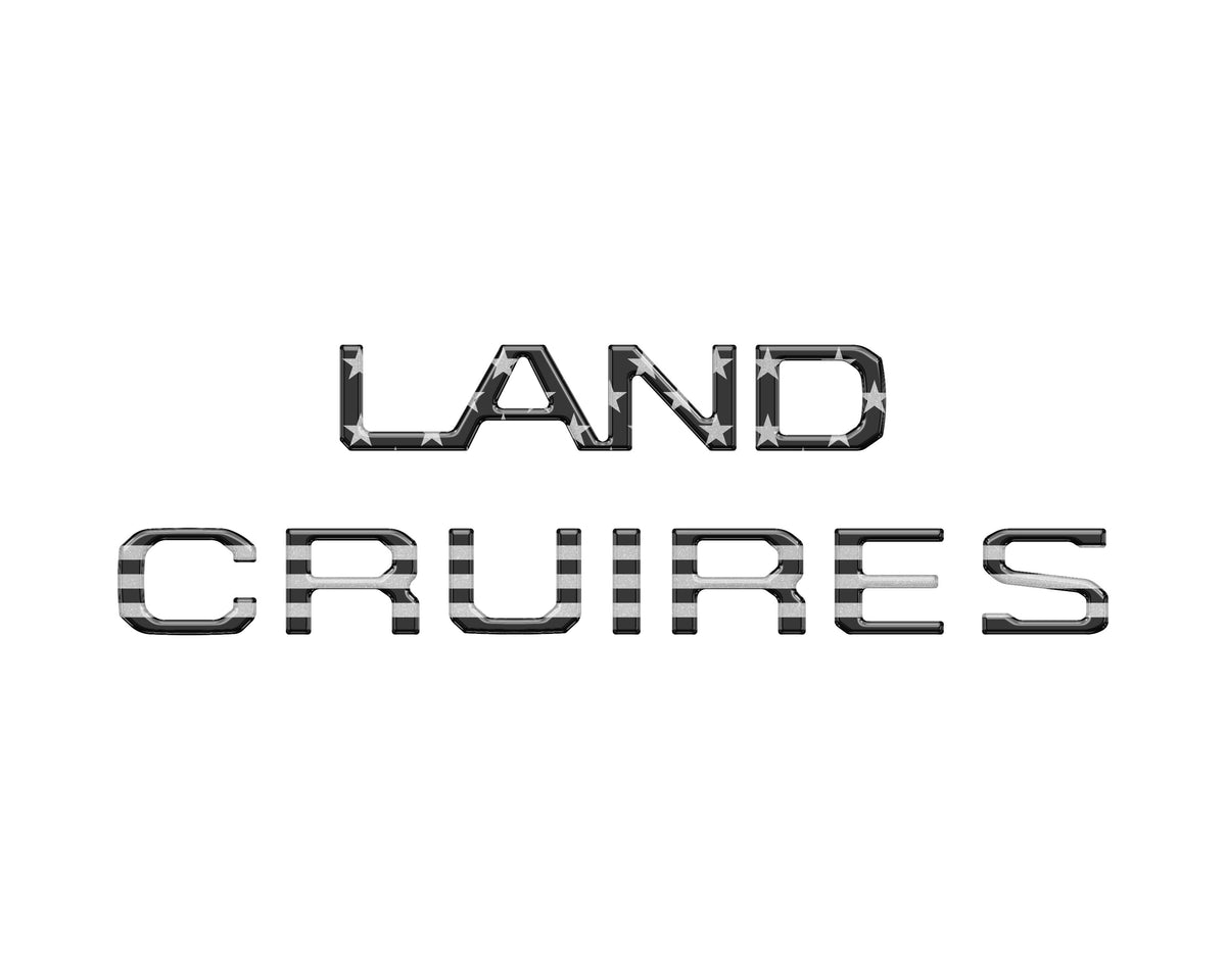 Tufskinz Rear Liftgate Letter Overlays | 2024+ Land Cruiser