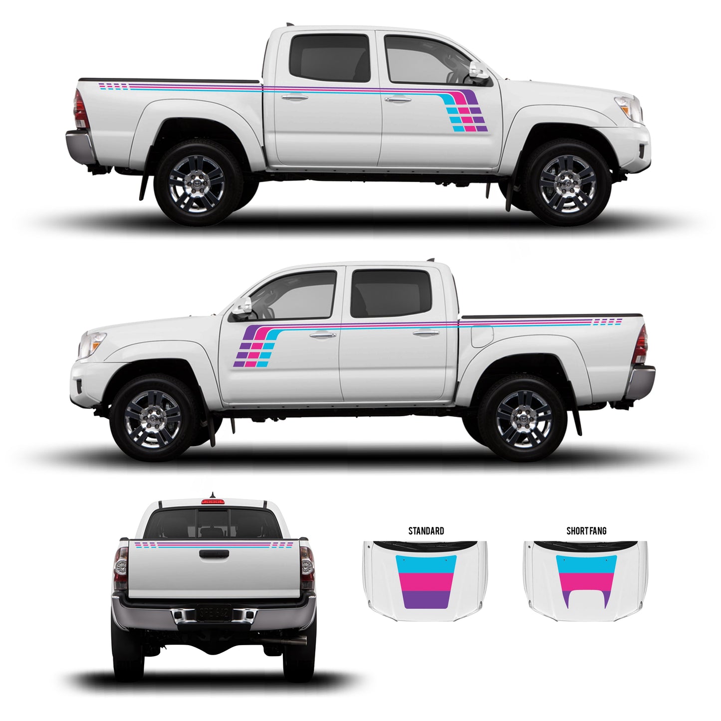 Taco Vinyl Tacoma Checkered Stripe Kit | '05 - '15 Tacoma