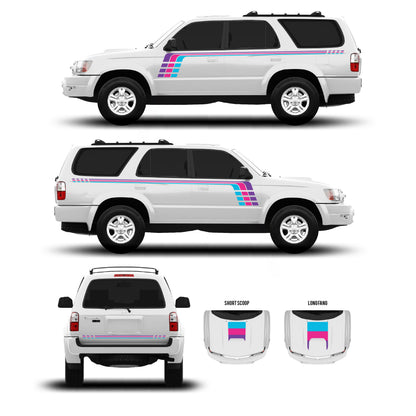 Taco Vinyl 4Runner Checkered Stripe Kit | '96 - '09 4Runner