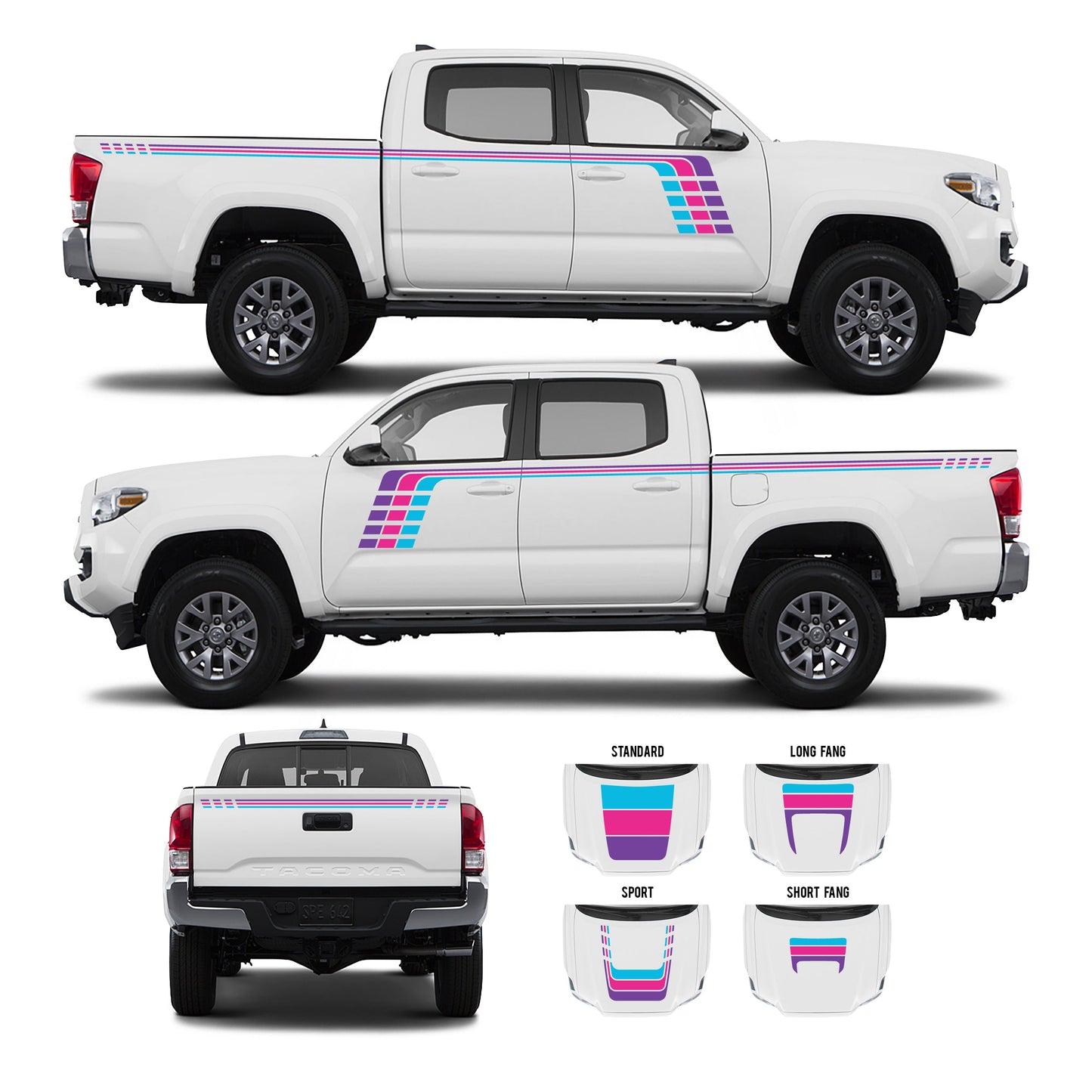 Taco Vinyl Tacoma Checkered Stripe Kit | '16 - '23 Tacoma