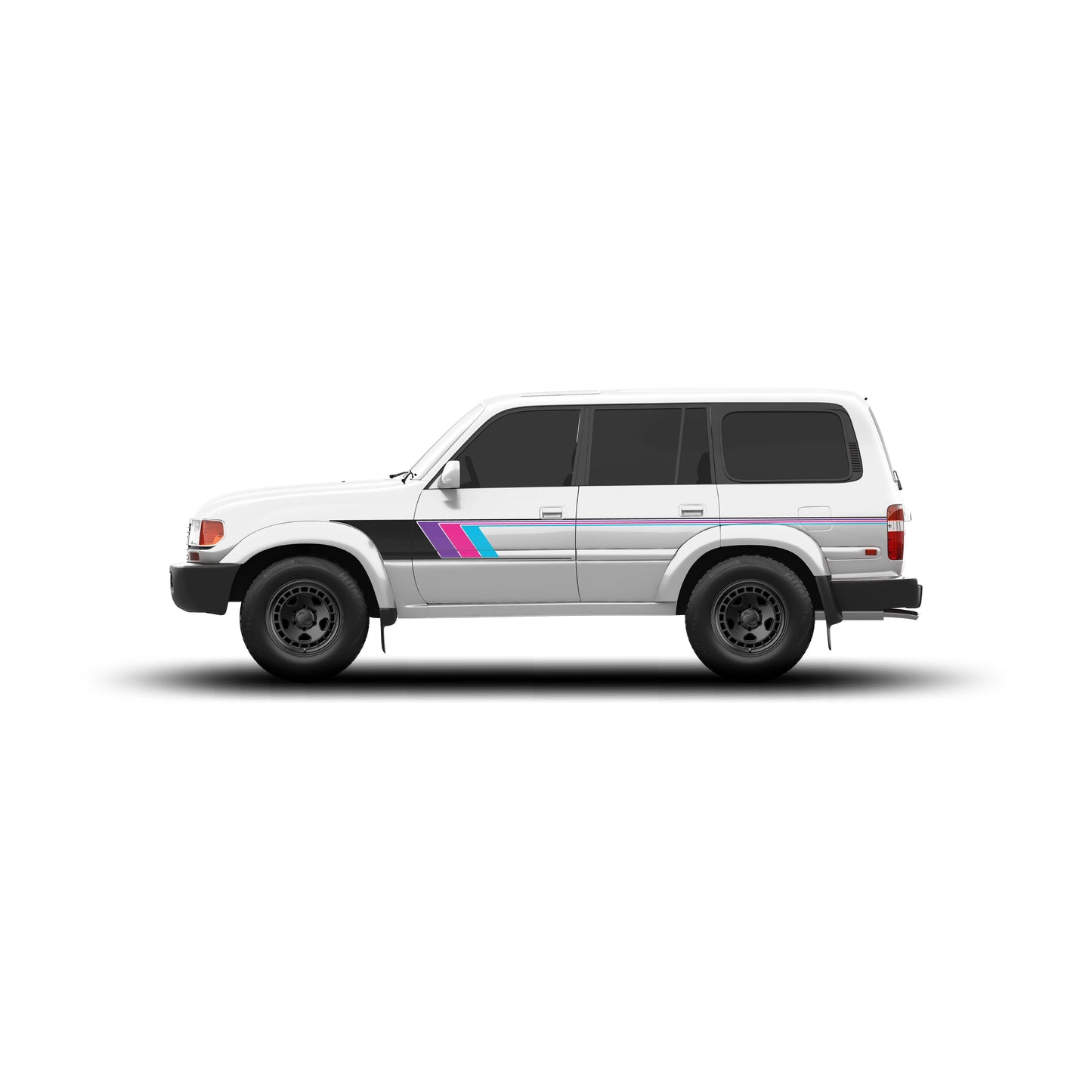 Taco Vinyl 80 Series Land Cruiser Retro Stripes