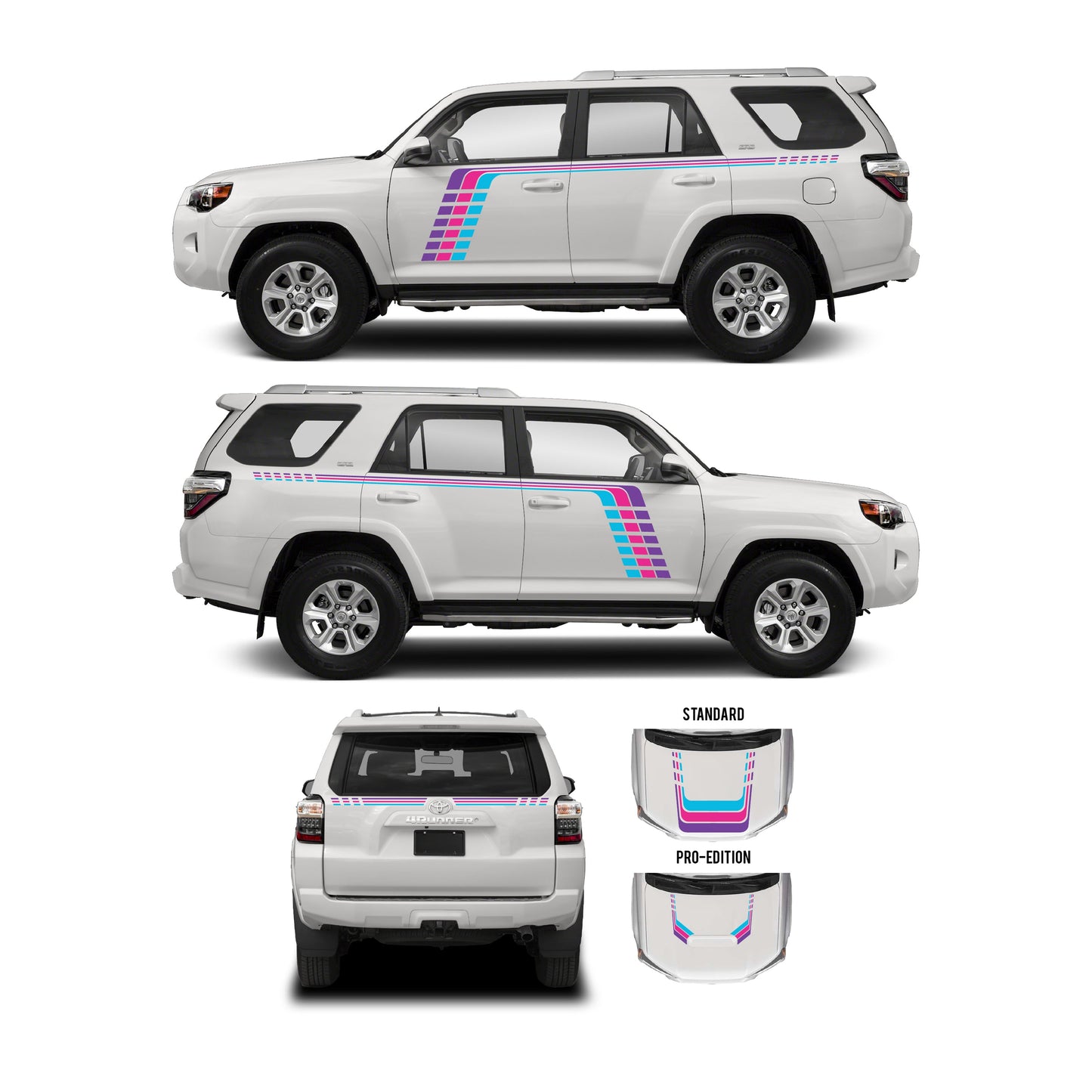 Taco Vinyl 4Runner Checkered Stripe Kit | '10 - '24 4Runner