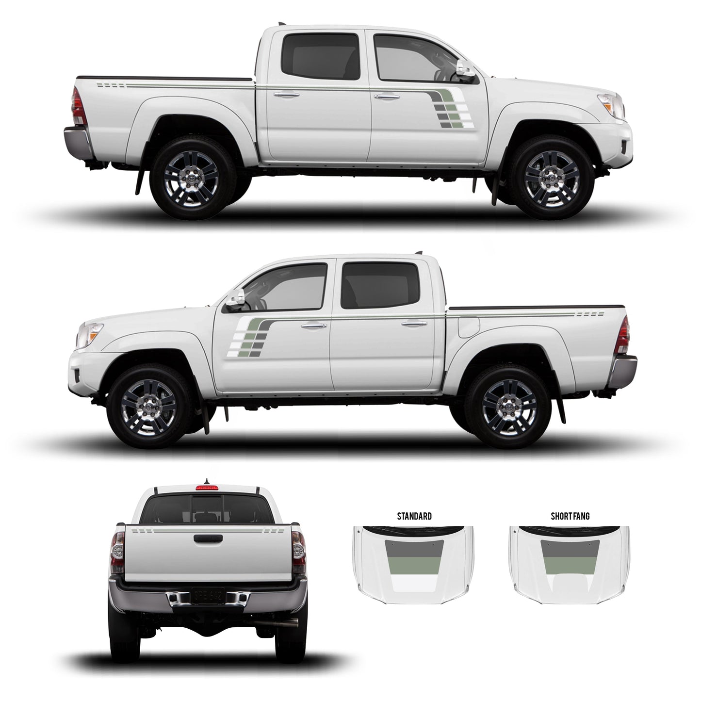 Taco Vinyl Tacoma Checkered Stripe Kit | '05 - '15 Tacoma