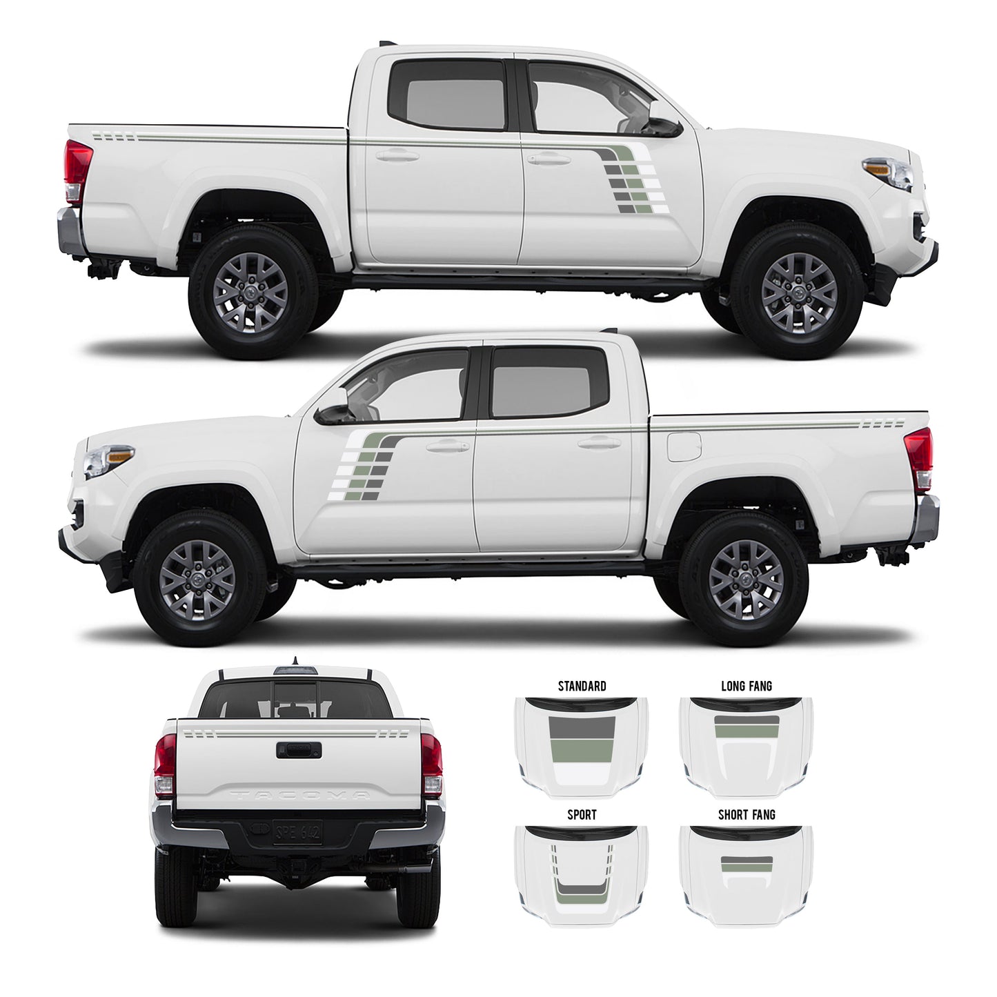 Taco Vinyl Tacoma Checkered Stripe Kit | '16 - '23 Tacoma