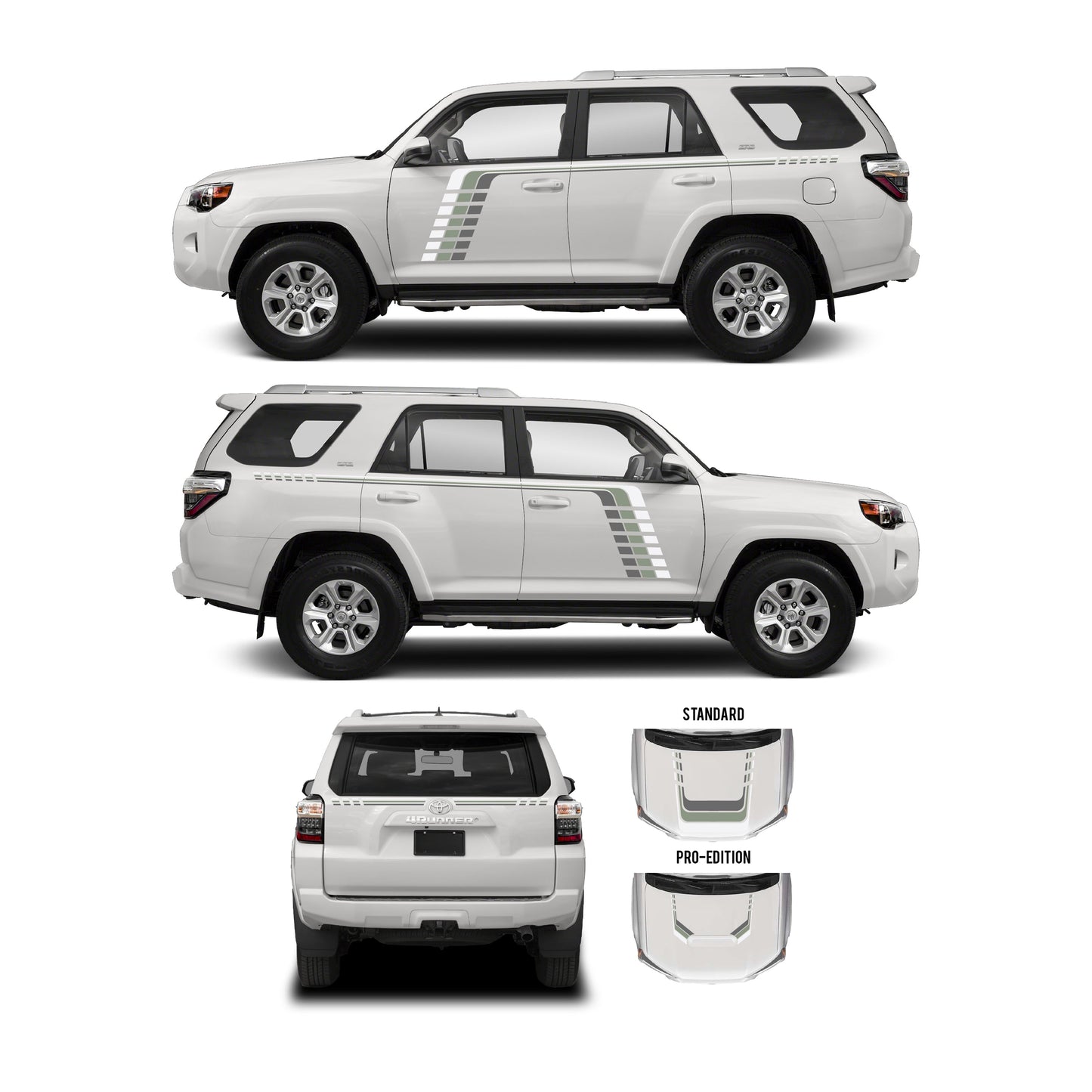 Taco Vinyl 4Runner Checkered Stripe Kit | '10 - '24 4Runner