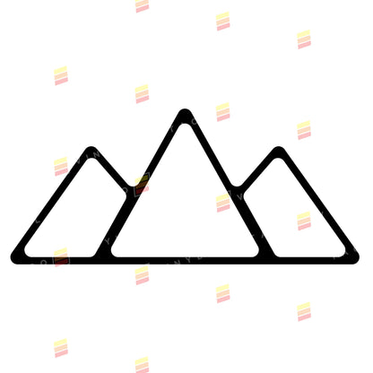 Taco Vinyl Mountain Grille Badge