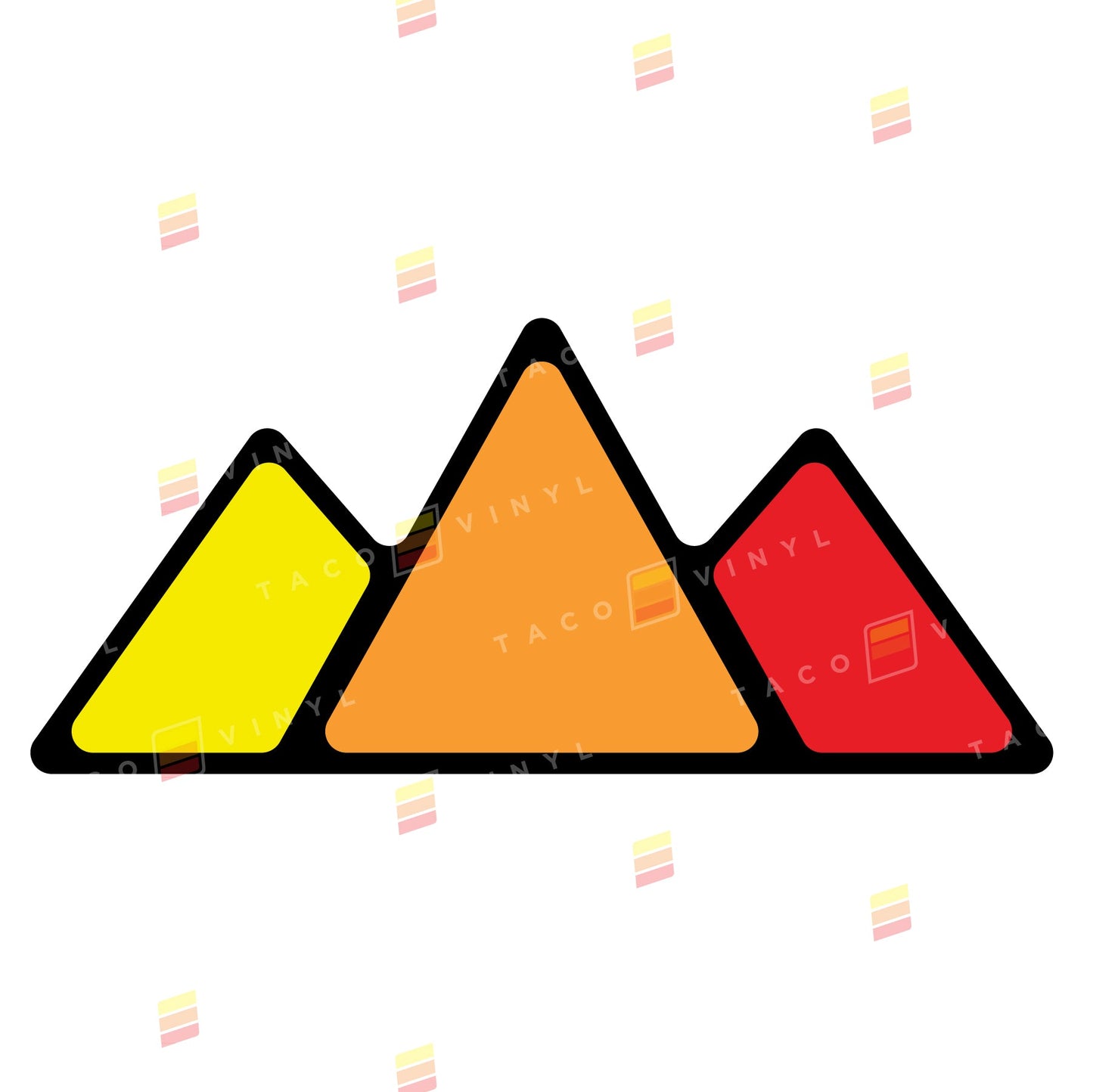Taco Vinyl Mountain Grille Badge