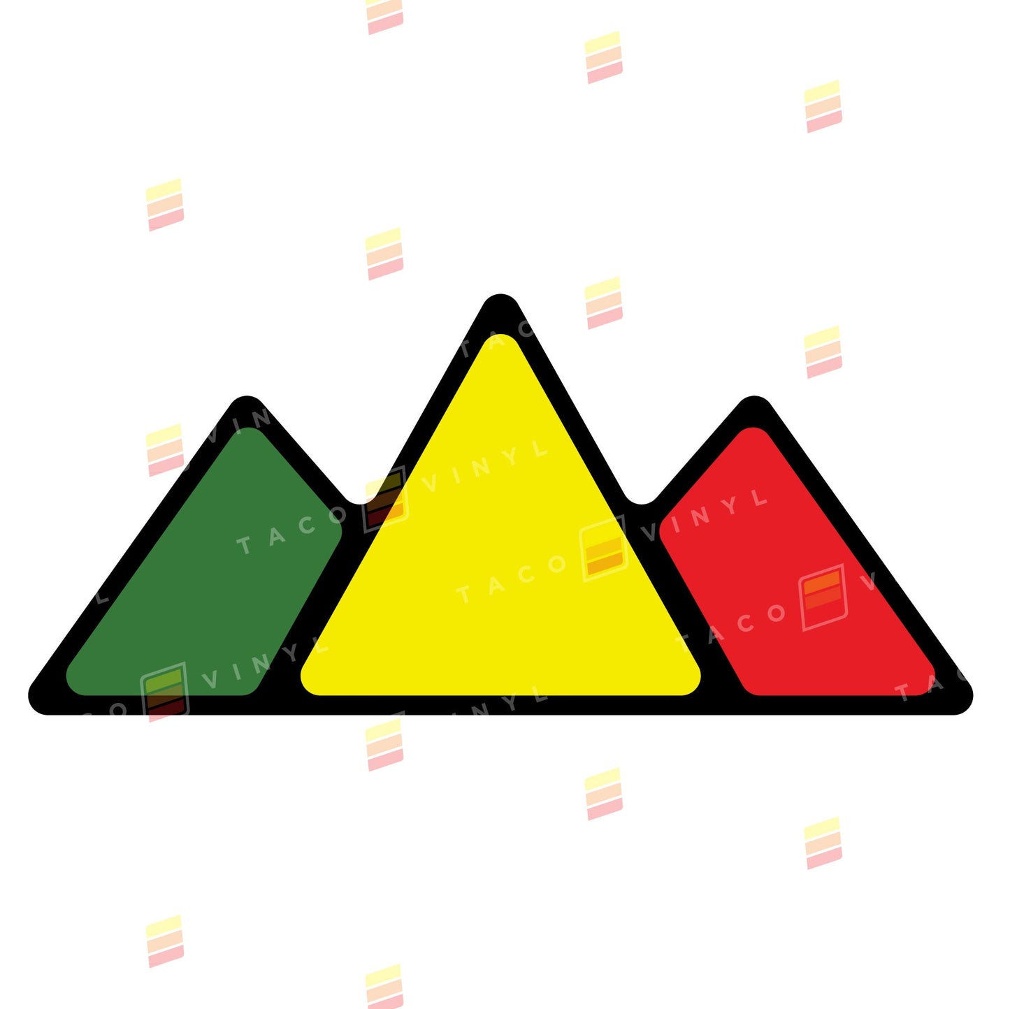 Taco Vinyl Mountain Grille Badge