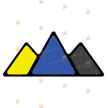 Taco Vinyl Mountain Grille Badge