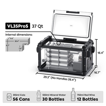 ICECO VL35ProS Gen II Single-Zone Portable Fridge Freezer | 35L