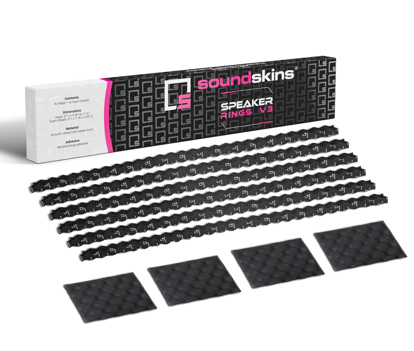 Speaker Ring & Backing Sheets Sound Deadening Kit