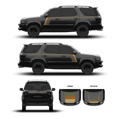 Taco Vinyl Sequoia Checkered Stripe Kit | '01 - '07 Sequoia