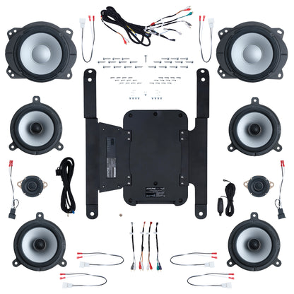 Alpine Plug & Play 8-Speaker, 4-Channel Amp & Powered Subwoofer Bundle (8" Front Door Speakers) | '10 - '24 4Runner